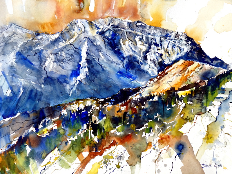 göll aquarell bild malerei kunst salzburg